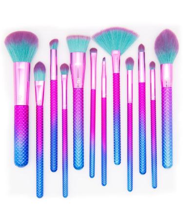 MODA Prismatic 12 pc Signature Makeup Brush Set - Ultimate Powder Foundation Fan Smudger Crease Detail & Liner Brushes for Flawless Makeup - Buy Online on GoSupps.com