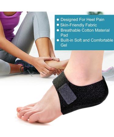 Gel Heel Protectors for Plantar Fasciitis - 2PC Heel Pads & Sleeves for Pain Relief & Comfort - Buy Online on GoSupps.com