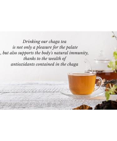 Organic Herbal Tea Chaga Mushroom 25 x 2g tea bags Piptoporus Betulinuus Inonotus Obliguus - Buy Online on GoSupps.com