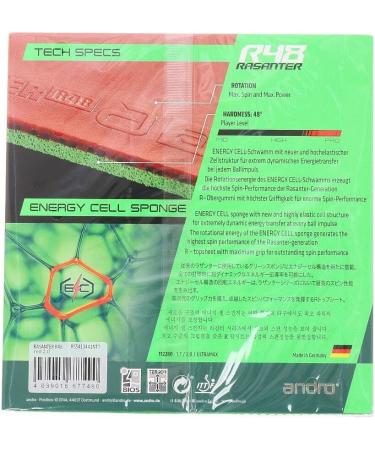 Buy Andro Surface Rapid R 48 Red 2.0 mm - Premium Table Tennis Rubber | International Shipping Available - Buy Online on GoSupps.com