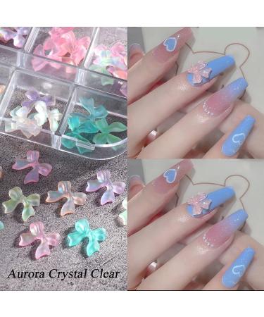 36 PCS Butterfly Bow-Knot Nail Charms - Rhinestone Crystal Sequins 3D Nail Art Studs for Women - DIY Manicure Decorations - Buy Online on GoSupps.com