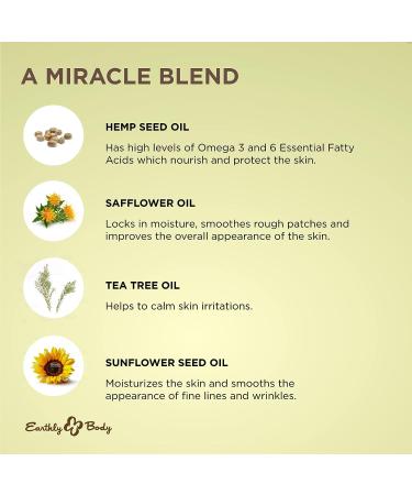 Earthly Body Miracle Oil Tea Tree Creme 4 oz. - Vegan & Cruelty-Free Skin Nourishment - Buy Online on GoSupps.com