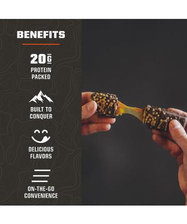 MTN OPS Protein Bars High Protein Bar with Whey Isolate Whey Concentrate & Collagen Low Sugar Gluten-Free Protein Snack Peanut Butter Bliss 10 Count Performance Bar Peanut Butter Bliss - Buy Online on GoSupps.com