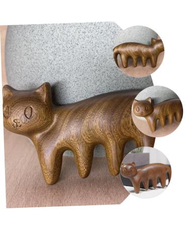 Fomiyes 5-in-1 Cat-Shaped Kitten Massage Comb & Scalp Massager - Antistatic Body & Head Skin Tool for Cats - Buy Online on GoSupps.com