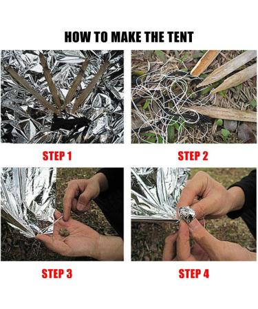 10pcs Foil Survival Blankets - Reflective Thermal First Aid Cover for Outdoor & Hiking | Individually Packaged | 130x210cm | Two Colors - Buy Online on GoSupps.com