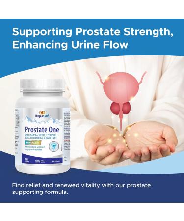 MapleLife Nutrition Prostate One Saw Palmetto 200 mg - Relives Urological Symptoms of Benign Prostatic Hyperplasia Reduces Urinary Frequency Promotes Healthy Prostate Anti-Inflammation Improve Urinary Function No Artificial Colours/Flavours 100 Capsules - Buy Online on GoSupps.com