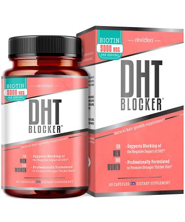 DHT Blocker for Hair Growth with Saw Palmetto Biotin Keratin Collagen for Hair Skin and Nails Vitamins for Women Hair Regrowth for Men Hair Growth Supplement Hair Loss Treatment for Men & Women