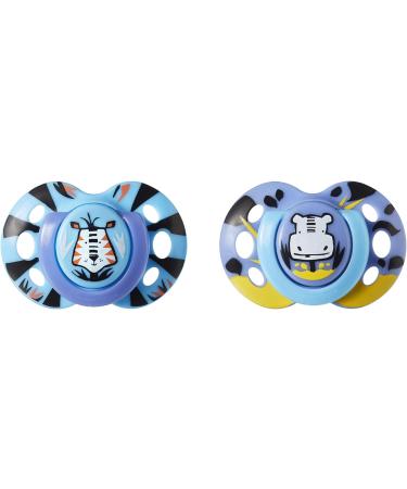 Tommee Tippee Closer to Nature Fun Pacifier 6-18 Months 2 Count - Random Colors - Buy Online on GoSupps.com