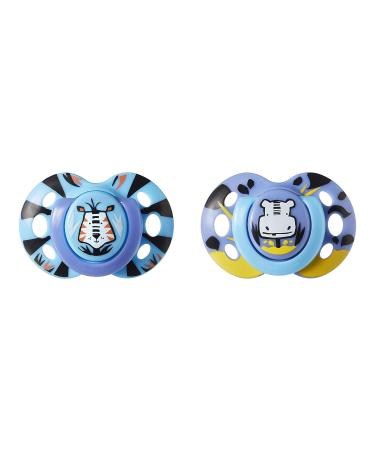 Tommee Tippee Fun Style Pacifiers 6-18m, BPA-Free Silicone Binkies - 2 Count (Colors Vary) - Buy Online on GoSupps.com