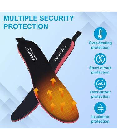 Heated Insoles  TAJARLY Rechargeable Electric Insoles for Women Men  Winter Foot Warmers with Intelligent Remote Control Fit Camping Skiing Large - Buy Online on GoSupps.com