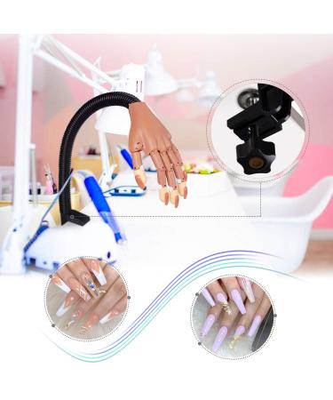 Nail Practice Hand for Acrylic Nails - HoMove Flexible Movable Mannequin Hand with 300 PCS False Nail Tips - DIY Manicure Starter Kit (Brown) - Buy Online on GoSupps.com