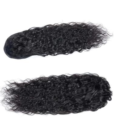 Human Hair Ponytail Hair Piece Human Hair Drawstring Ponytail Extension Water Wave Ponytail Natural Color Brazilian Remy Hair Ponytail Clip in Hair Extensions for Black Women Ponytail Hairpiece for 26inch 100g Water Wave - Buy Online on GoSupps.com