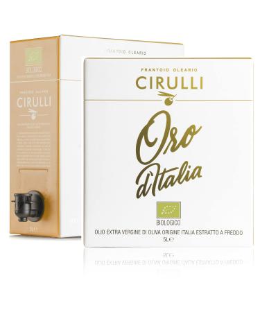 Frantoio Oleario Cirulli Organic Extra Virgin Olive Oil Bag in Box of 5 Liters - 100% Italian