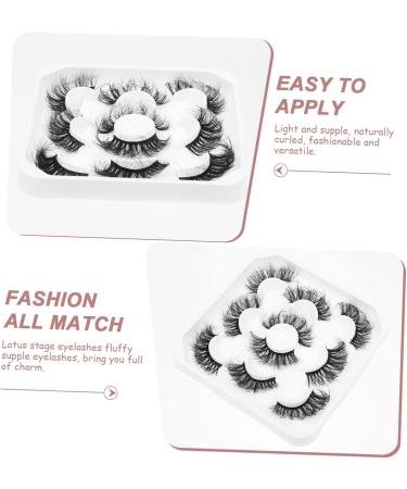 Ipetboom 10 Pairs Eyelashes Fake Lashes False Lash Extensions Long Fake Lash Cosmetic Lashes 3d Soft Light Fake Lash Soft Thick Lashes Women Fake Eyelash Natural Extend Miss Fiber - Buy Online on GoSupps.com