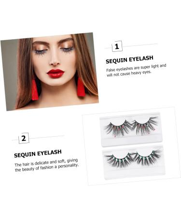 Homoyoyo 2 Pairs Fake Eyelashes Fluffy Volume Lashes Women False Eyelash Handmade False Strip Eyelashes Long Fluffy Fake Eye Lashes Artificial Eyelashes Fake Lashes Pet 3d Dense - Buy Online on GoSupps.com