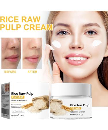 Rice Raw Pulp Face Cream Rice Cream Face Repair the Skin Barrier Moisturising Rice Moisturising Cream for Dry and Sensitive Skin dami - Buy Online on GoSupps.com