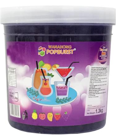 WaNaHong Popping Boba Pearl 1.3 KG Dessert Toppings - Grape Flavor for Prosecco and Cocktails - Buy Online on GoSupps.com