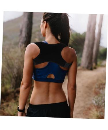 OKUMEYR Belt Holder Shoulder Rest Brace Back Support Belt Back Straightener Polyester Black - Buy Online on GoSupps.com