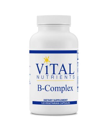 Vital Nutrients - B-Complex - Balanced High Potency B Vitamin Complex - Supports Energy Production Metabolism and Heart Health - 120 Vegetarian Capsules 120 Count (Pack of 1)