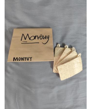 Natural Loofah Exfoliating Sponge (Pack of 4) - Organic Loofah - Shower Loofah Sponge - Loofah Exfoliating Sponge - Biodegradable Loofah