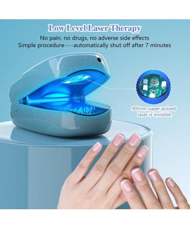 Rechargeable Nail Fungus Treatment Device - Portable Laser Therapy Device for Onychomycosis - Blue - Buy Online on GoSupps.com