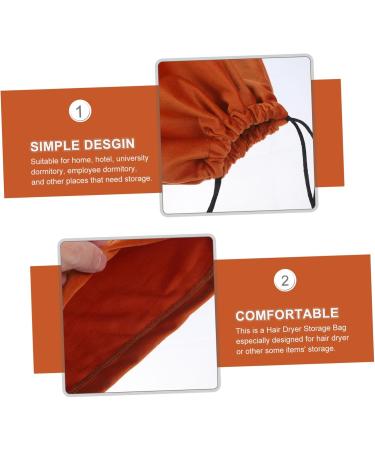 TOVINANNA 3pcs Hair Dryer Storage Bag Travel Bag Organizer Low Wattage Hairdryer Hair Dryer Case Coffee Suede - Buy Online on GoSupps.com