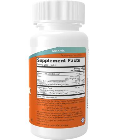 Now Supplements Iron Complex - Non-Constipating Essential Mineral - 100 Tablets - Buy Online on GoSupps.com