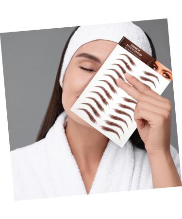 Beavorty 5 Sheets Brown Sticker Makeup Stickers Eyebrow Stickers Costume Makeup Supplies - Buy Online on GoSupps.com