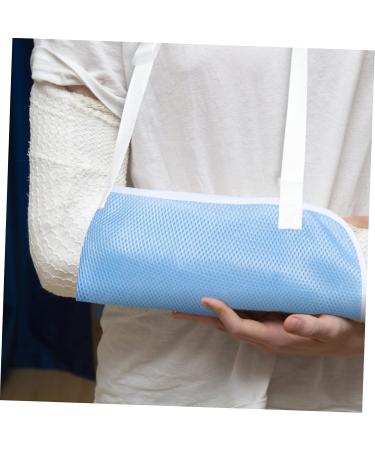 SOLUSTRE Children's Arm Sling Elbow Sling Arm Support Shoulder Sling for Torn Rotator Cuff Arm Brace Net 60X30CM Sky-blue - Buy Online on GoSupps.com
