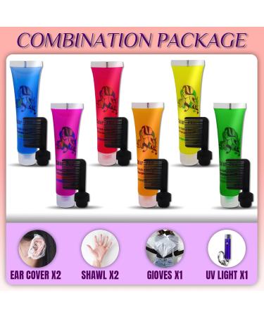 Glow in the Dark Temporary Hair Dye - Kids Hair Color for Parties | Super Hair Chalk for Girls - Buy Online on GoSupps.com
