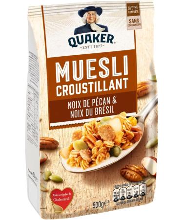 Quaker Crispy Muesli Pecan & Brazil 500g - Buy Online on GoSupps.com