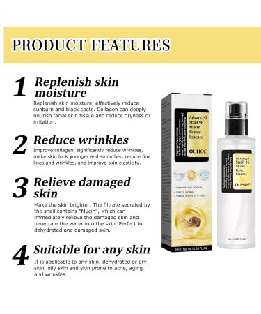 Greevener Korean Snail Collagen Cream Set - Lifting & Firming Moisturizer Snail Mucin Serum & Essence for Youthful Skin - Buy Online on GoSupps.com