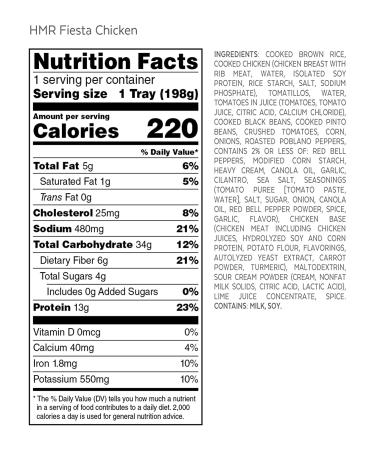HMR Tex-Mex Entree Pack: Fiesta Chicken, Turkey Chili, BBQ Chicken - 6 Ready to Eat Meals (14-16 oz) - Buy Online on GoSupps.com