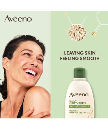 Aveeno Daily Moisturising Bath & Shower Oil Detergent 300ml - Hydrating Body Wash for Soft Skin | International Shipping Available - Buy Online on GoSupps.com