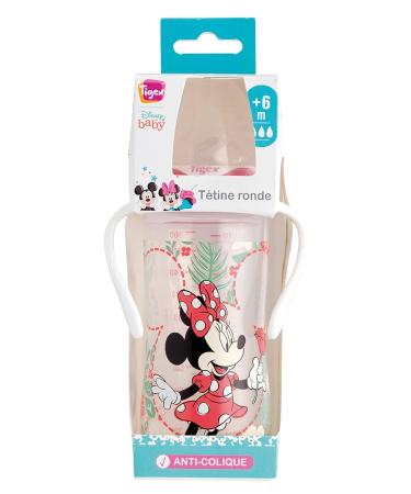 Tigex 3-Speed Bottle with Removable Handles | Disney Minnie Mouse | Anti-Colic BPA-Free 300ml | For 6+ Months - International Shipping Available - Buy Online on GoSupps.com
