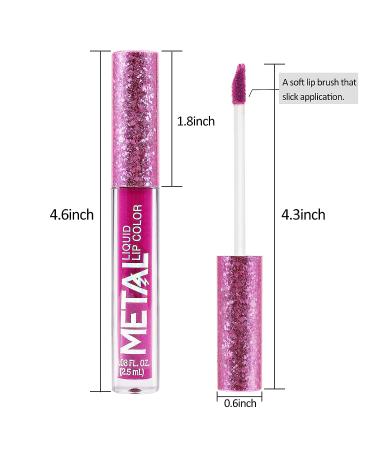Boobeen Metallic Liquid Lipstick - High Pigment, Long Lasting, Nonstick Lip Glaze (C-06) - Buy Online on GoSupps.com