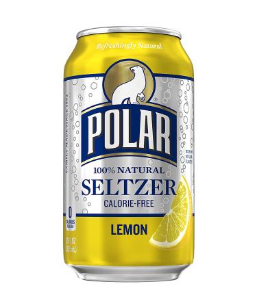 Polar Seltzer Lemon 12oz - Pack of 12 | Refreshing Sparkling Water - Buy Online on GoSupps.com
