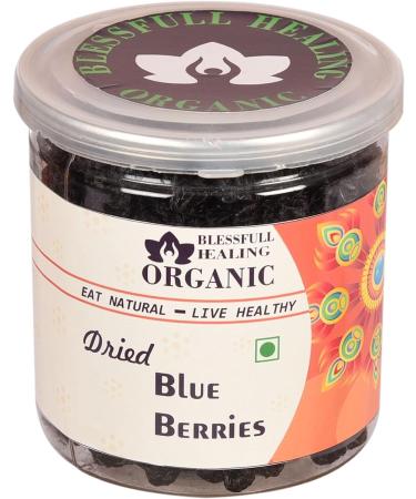 Blessfull Healing Organic Dried Blue Berries 300 Gram Airtight Container (Packing May Vary) - Buy Online on GoSupps.com