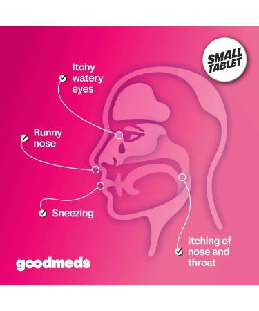 GoodMeds Allergy Medicine Antihistamine Diphenhydramine HCl 25 mg | Children and Adults | Relieve Itchy Eyes Runny Nose Sneezing (25 mg 600 Tablets) - Buy Online on GoSupps.com