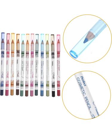 Beavorty 12pcs Lip Eyeshadow Pencil Eyeliner Eye Colour Pen Liner Cosmetic Makeup 1 count (Pack of 1) Colorful - Buy Online on GoSupps.com