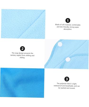 CLISPEED Women's Suit Set: 6Pcs Polar Fleece Washable Sanitary Napkins & Bag - Eco-Friendly & Convenient - Buy Online on GoSupps.com