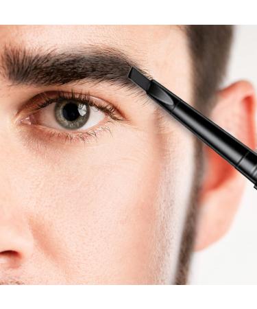 Gentlehomme Mens Eyebrow Pencil Black - Waterproof 2-in-1 Brush & Pencil for Defined & Long-Lasting Brows - Buy Online on GoSupps.com