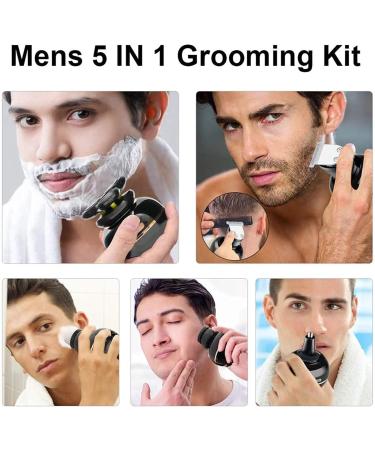 Buy Electric Shaver for Men | 5 in 1 Bald Head Shaver & Grooming Kit | IPX7 Waterproof Faster Charging USB Rechargeable - Buy Online on GoSupps.com