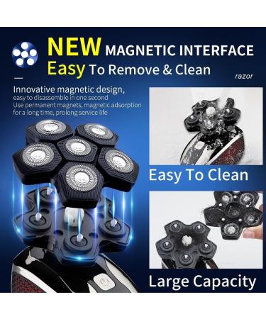 5 in 1 Electric Head Shaver for Men | Waterproof Grooming Kit for Bald Heads Nose Hair & Sideburns Trimmer - Buy Online on GoSupps.com