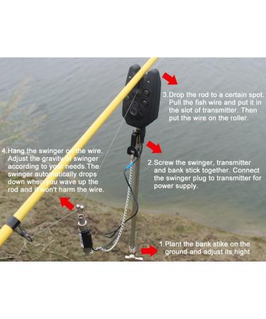 Discoball Bite Indicator - LED Fishing Tool with Sound 3 Sensitivity Modes 4 Tones 5 Loudness Levels No Battery Required - Set of 3 Accessories for Optimal Fishing Experience - Buy Online on GoSupps.com