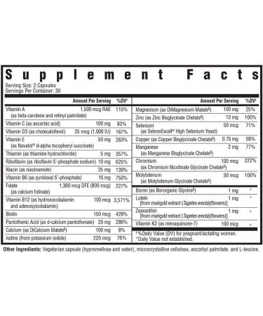 Prenatal Essentials Methyl-Free - 60 Vegetarian Capsules | Seeking Health - Buy Online on GoSupps.com