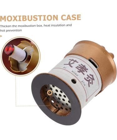 Buy Homsfou Moxibustion Box Set - 3 Pcs Moxa Sticks & Pumpkin Leaf Support Pockets | International Shipping Available - Buy Online on GoSupps.com