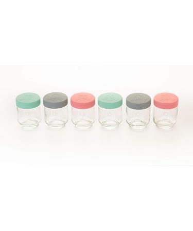 Kilner Kids Set of 6 190ml Glass Jars in Grey and Purple - Cute and Practical Storage Solution for Children - Buy Online on GoSupps.com