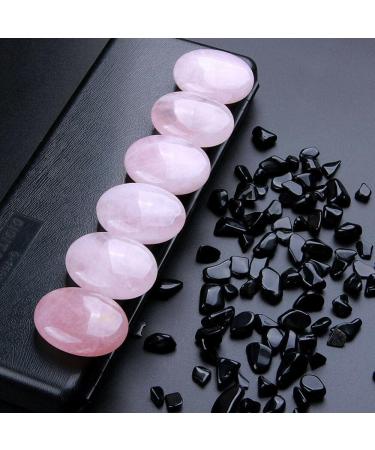 Rose Quartz Palm Stone Natural Stones and Minerals Crystals Spiritual Good Luck Decoracao para Casa - Stones - - (Size: About 43-45mm) - Buy Online on GoSupps.com