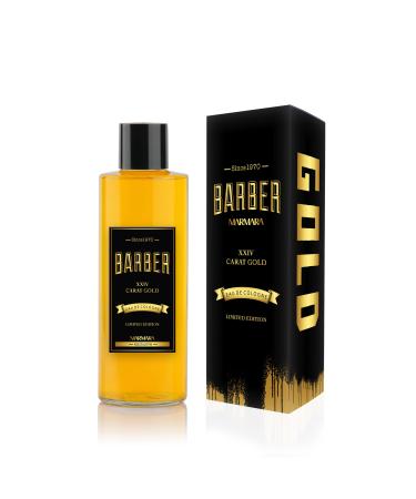 Marmara Barber Cologne - Best Choice of Modern Barbers and Traditional Shaving Fans Limited Edition Glass Bottle in Gift Box (500 ml Gold Limited Edition) 18 Fl Oz (Pack of 1) Gold Limited Edition